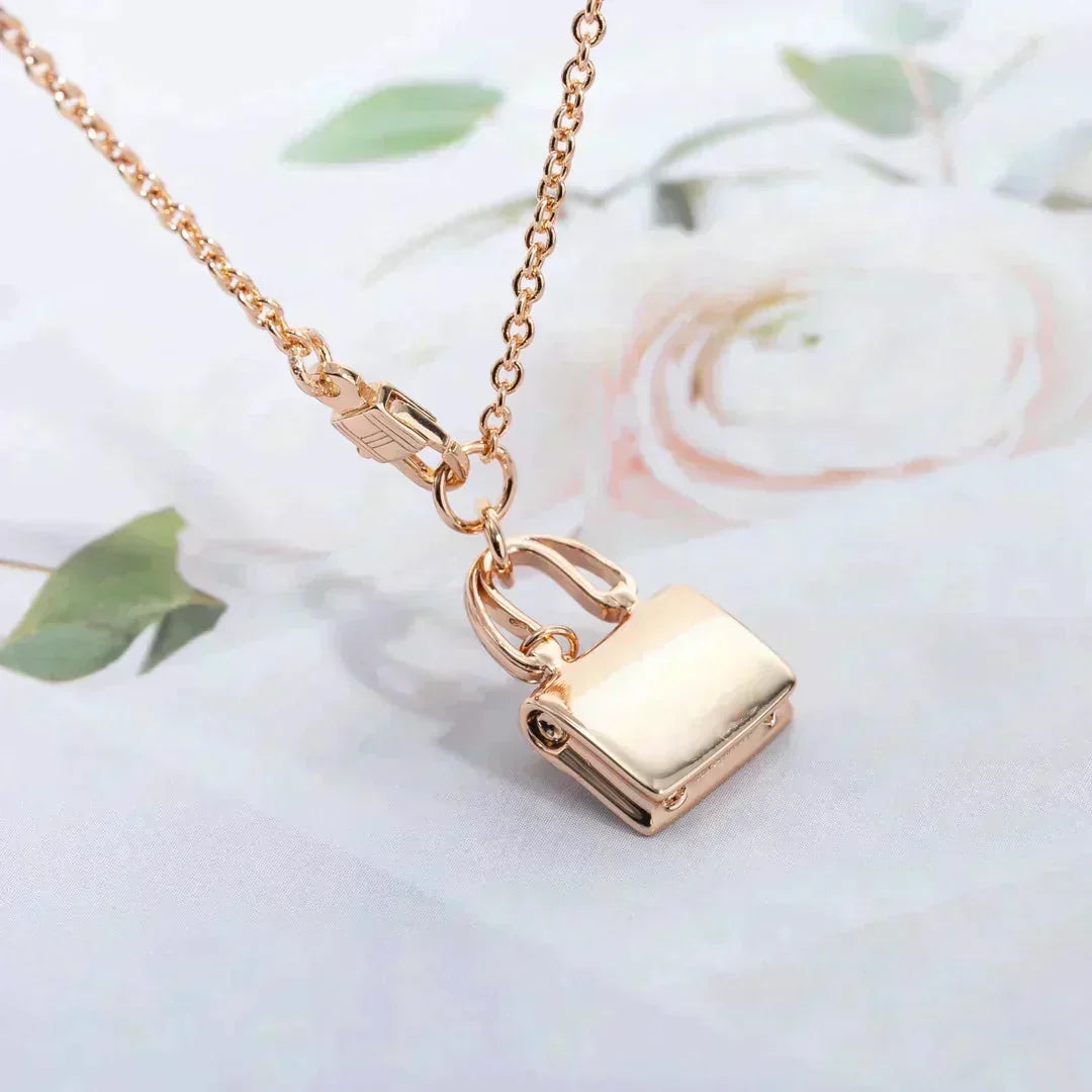 [⭐⭐JeweliWhal]AMULETTE ANHÄNGER ROSÉGOLD HALSKETTE