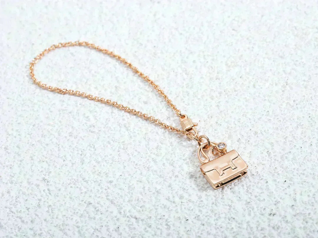 [⭐⭐JeweliWhal]AMULETTE ANHÄNGER ROSÉGOLD HALSKETTE