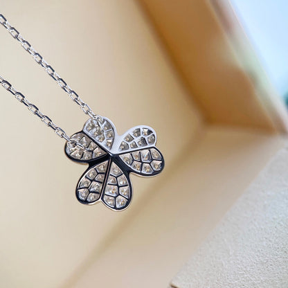 [⭐⭐JeweliWhal]CLOVER DIAMOND NECKLACE SILVER