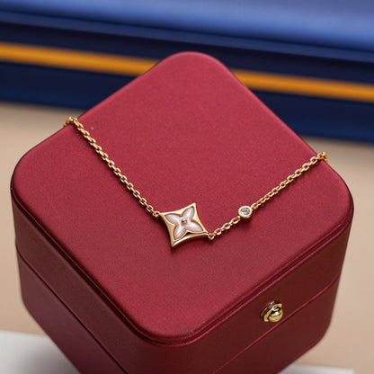 [⭐⭐JeweliWhal]STAR 1 DIAMOND PINK GOLD BRACELET