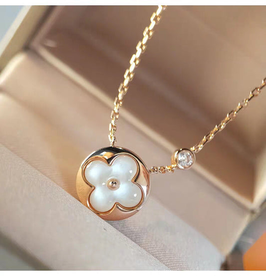 [⭐⭐JeweliWhal]SUN MOP GOLD 1 DIAMOND NECKLACE