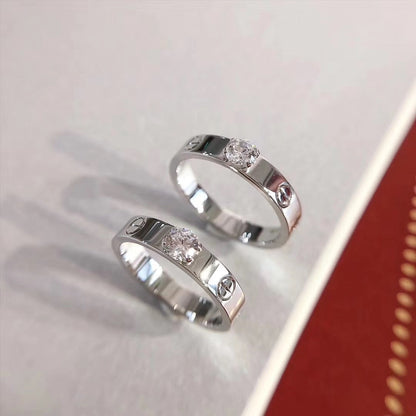 [⭐⭐JeweliWhal]LIEBESRING 3,6MM 1 GROSSER DIAMANT