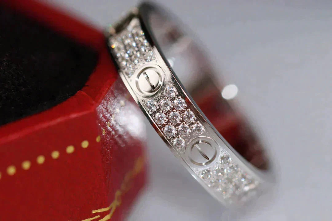[⭐⭐JeweliWhal]LOVE RING 3.6MM DIAMOND PAVED