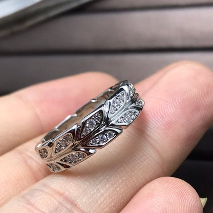 [JeweliWhal]OLIVE LEAF RING DIAMONDS