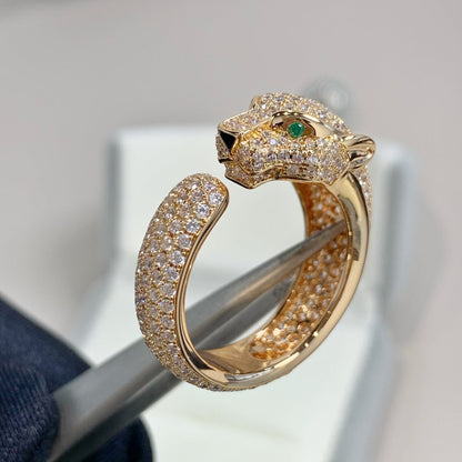 [⭐⭐JeweliWhal]PANTHERE PINK GOLD DIAMOND RING