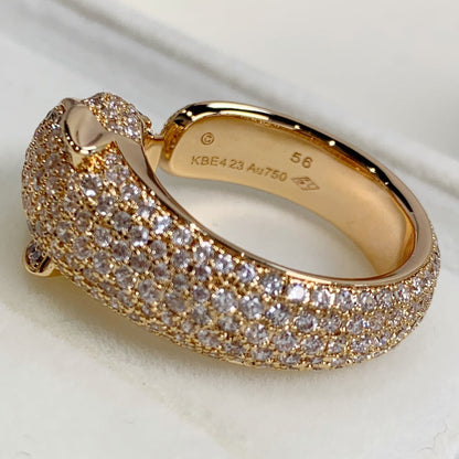[⭐⭐JeweliWhal]PANTHERE PINK GOLD DIAMOND RING