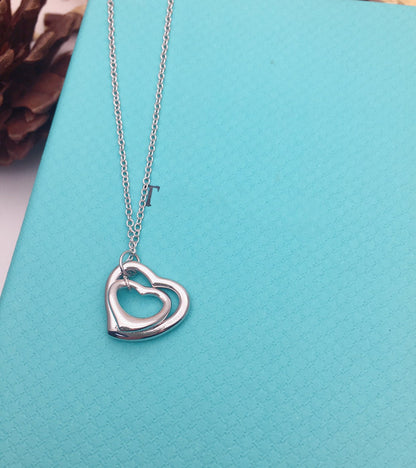 [JeweliWhal]OPEN HEART SILVER NECKLACE