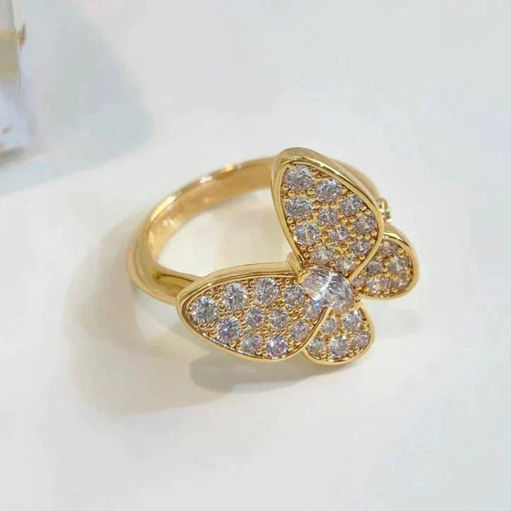[⭐⭐JeweliWhal]SCHMETTERLINGS-DIAMANT-RING