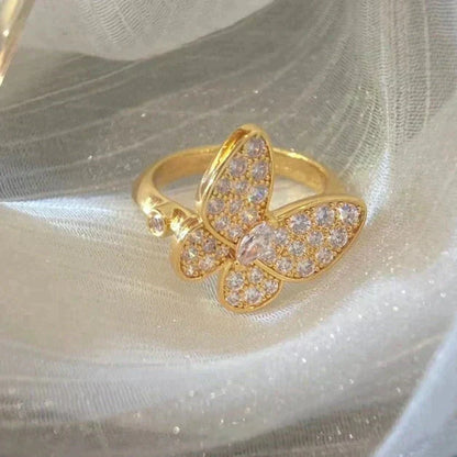 [⭐⭐JeweliWhal]SCHMETTERLINGS-DIAMANT-RING