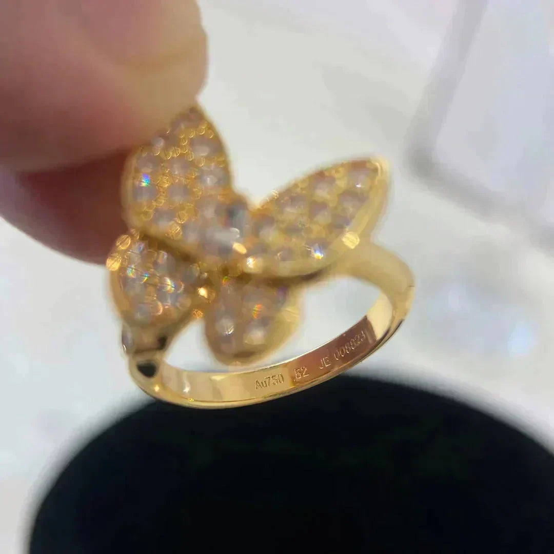 [⭐⭐JeweliWhal]SCHMETTERLINGS-DIAMANT-RING