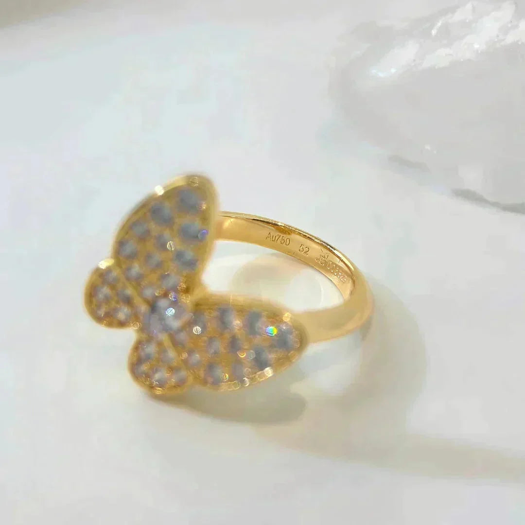 [⭐⭐JeweliWhal]SCHMETTERLINGS-DIAMANT-RING