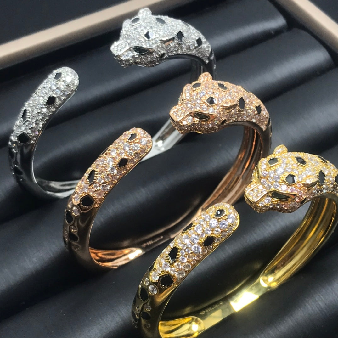 [⭐⭐JeweliWhal]PANTHERE BIG BRACELET DIAMONDS