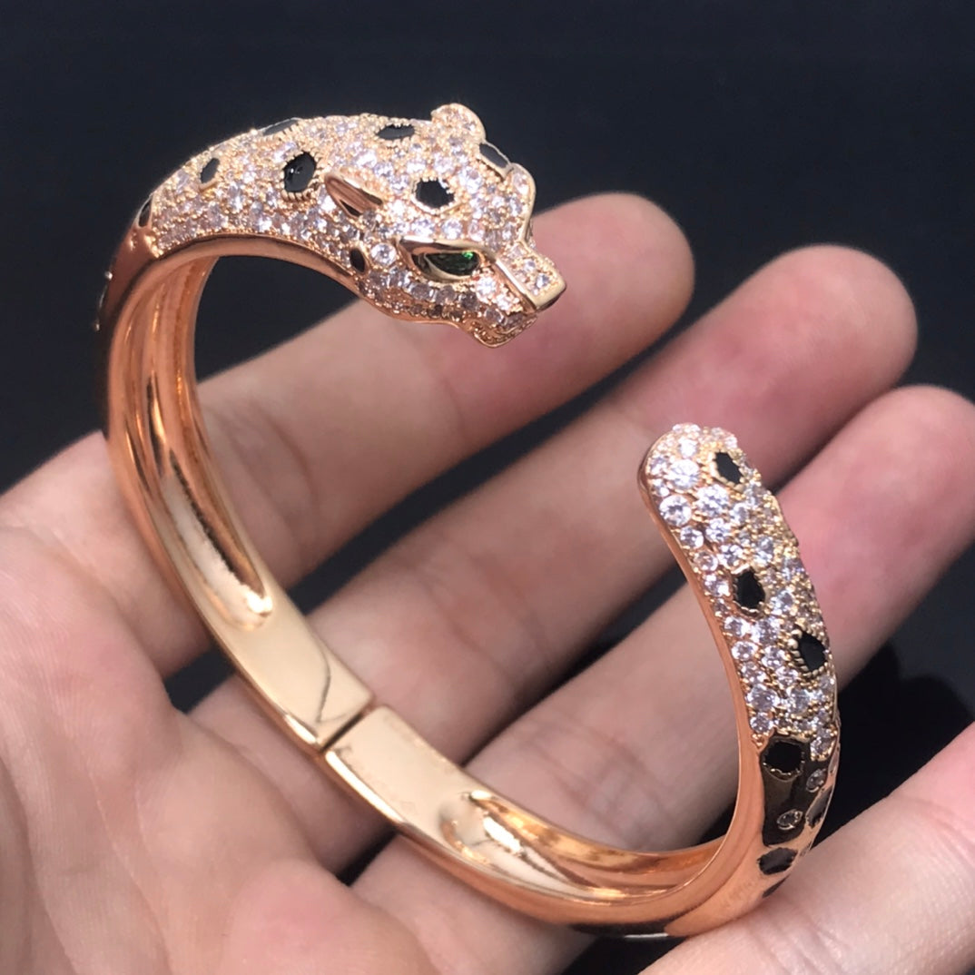 [⭐⭐JeweliWhal]PANTHERE BIG BRACELET DIAMONDS