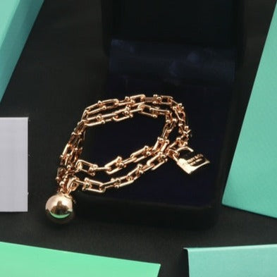[JeweliWhal]HARDWEAR WRAP PINK GOLD BRACELET