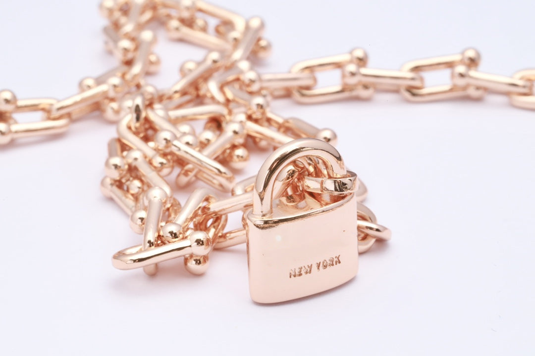 [JeweliWhal]HARDWEAR PINK GOLD WRAP NECKLACE