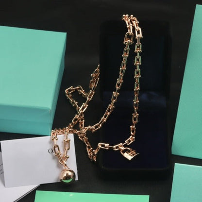 [JeweliWhal]HARDWEAR PINK GOLD WRAP NECKLACE