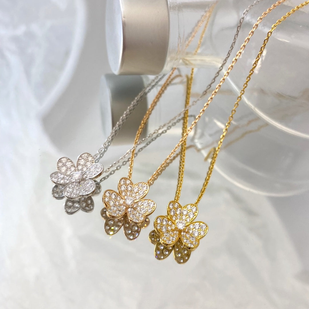 [⭐⭐JeweliWhal]FLOWER DIAMOND NECKLACE