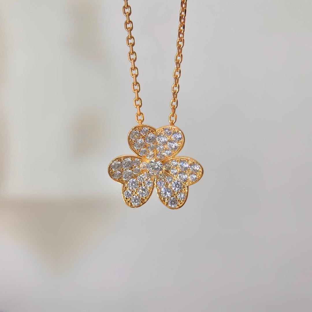 [⭐⭐JeweliWhal]FLOWER DIAMOND NECKLACE