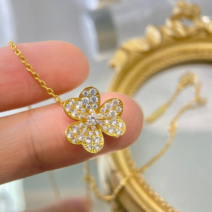 [⭐⭐JeweliWhal]FLOWER DIAMOND NECKLACE