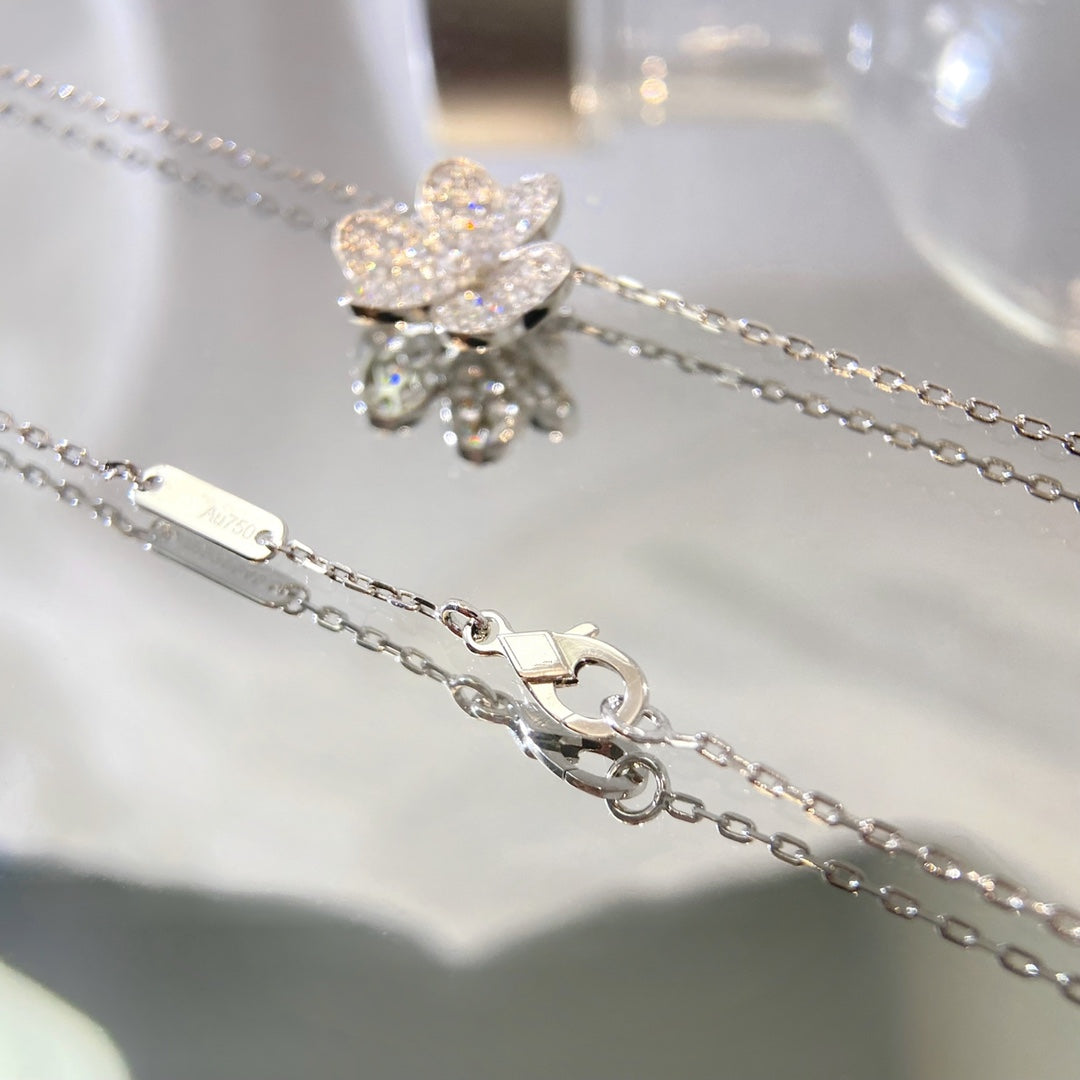 [⭐⭐JeweliWhal]FLOWER DIAMOND NECKLACE