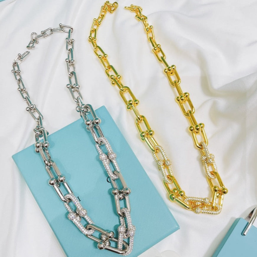 [JeweliWhal]HARDWEAR NECKLACE DIAMOND PAVED