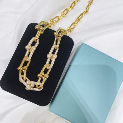 [JeweliWhal]HARDWEAR NECKLACE DIAMOND PAVED