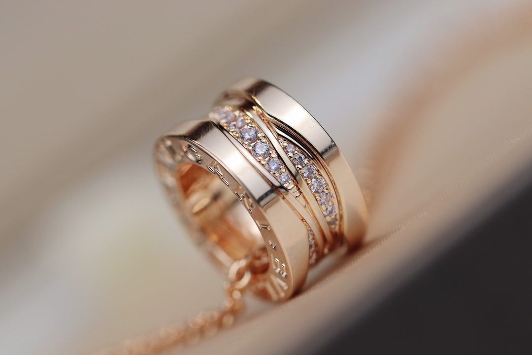 [⭐⭐JeweliWhal]ZERO 1 ROSÉGOLD-DIAMANT-HALSKETTE