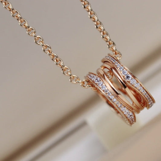 [⭐⭐JeweliWhal]ZERO 1 PINKGOLD-HALSKETTE