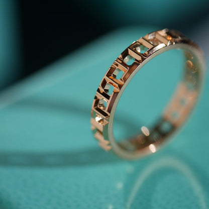 [JeweliWhal]T TRUE 3.5MM PINK GOLD RING