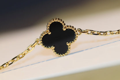 [⭐⭐JeweliWhal]CLOVER 20 MOTIFS ONYX ROSE GOLD