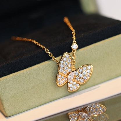 [⭐⭐JeweliWhal]BUTTERFLY DIAMOND NECKLACE