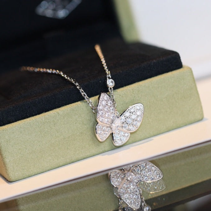 [⭐⭐JeweliWhal]BUTTERFLY DIAMOND NECKLACE