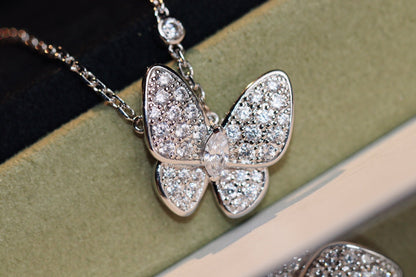 [⭐⭐JeweliWhal]BUTTERFLY DIAMOND NECKLACE