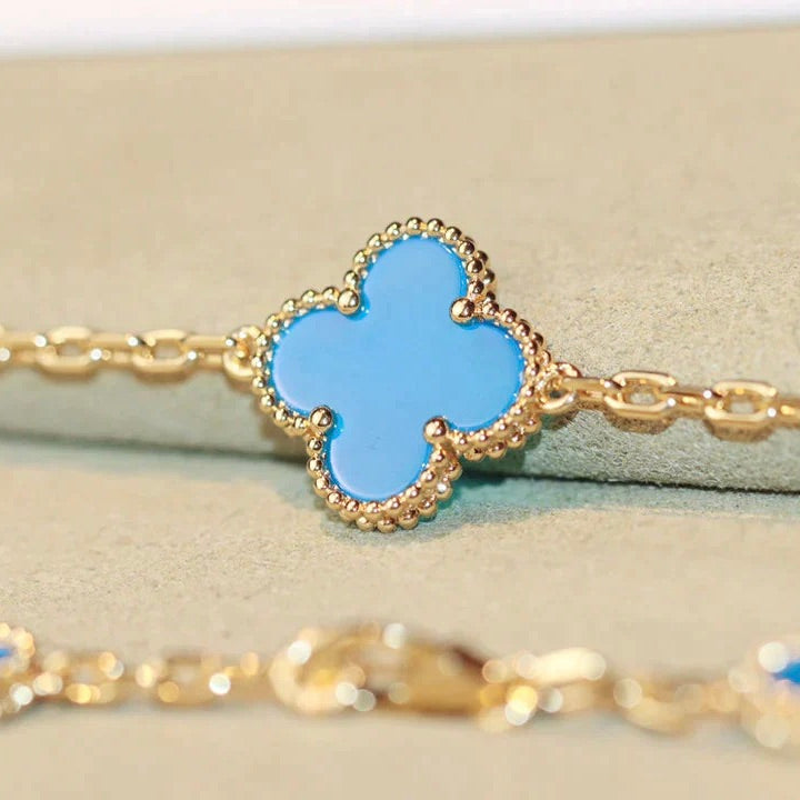 [⭐⭐JeweliWhal]CLOVER 20 MOTIFS TURQUOISE GOLD