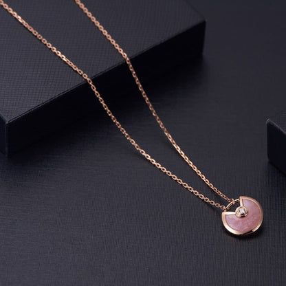 [⭐⭐JeweliWhal]AMULETTE HALSKETTE ROSÉGOLD ROSÉ PERLMUTT