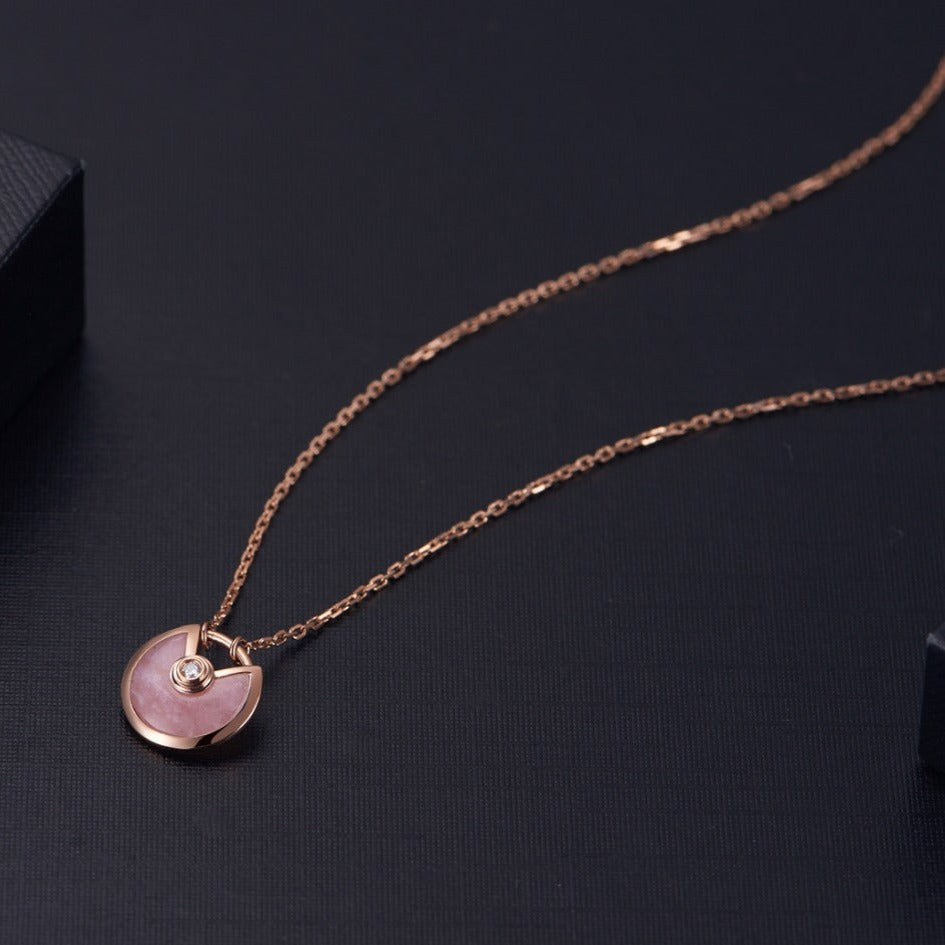 [⭐⭐JeweliWhal]AMULETTE HALSKETTE ROSÉGOLD ROSÉ PERLMUTT