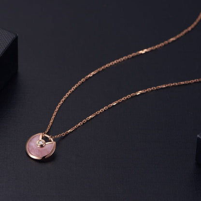 [⭐⭐JeweliWhal]AMULETTE HALSKETTE ROSÉGOLD ROSÉ PERLMUTT