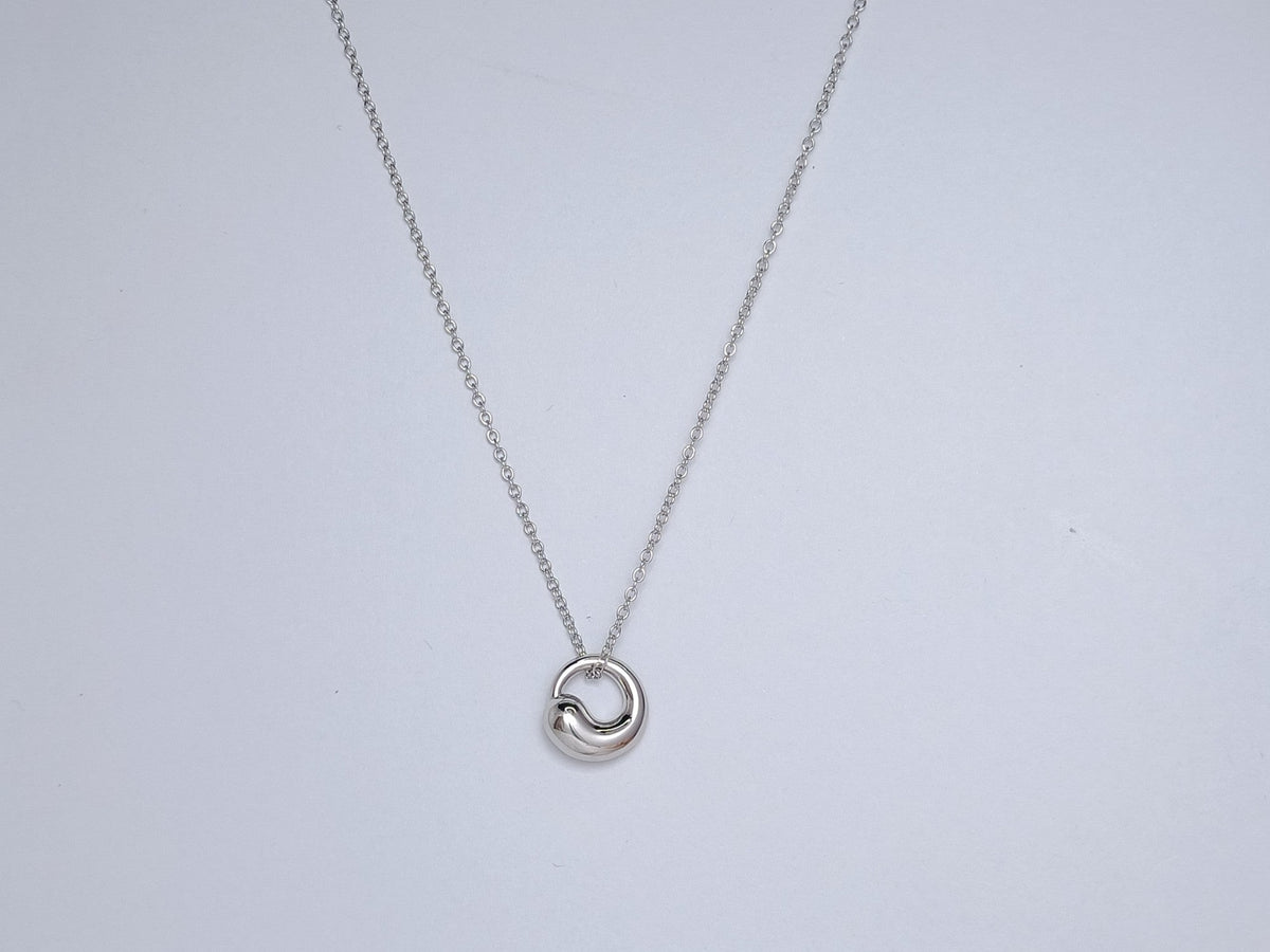 [JeweliWhal]SNAIL PEDANT SILVER NECKLACE
