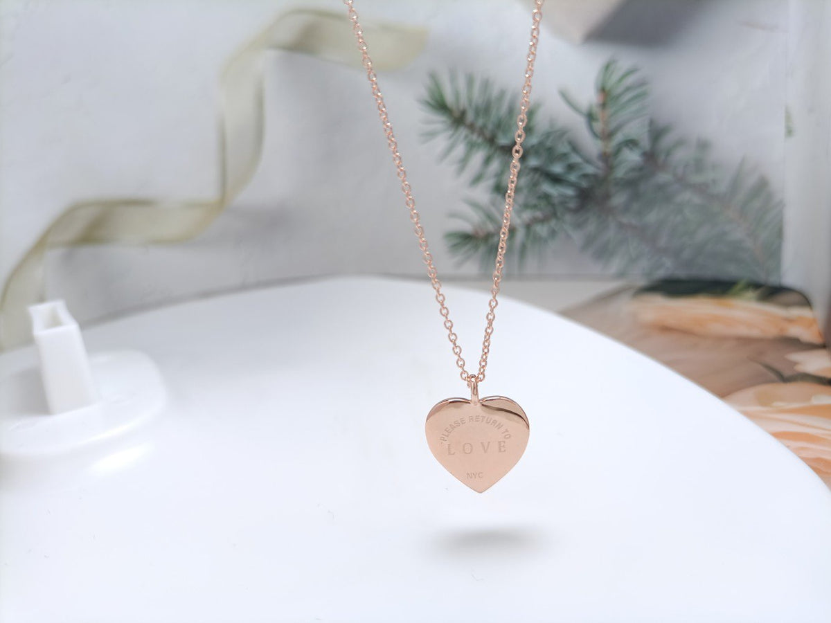 [JeweliWhal]HEART DIAMONDS PEDANT NECKLACE