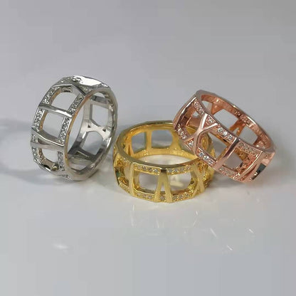 [JeweliWhal]ATLAS LARGE OPEN DIAMOND RING