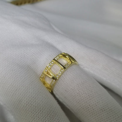 [JeweliWhal]ATLAS LARGE OPEN DIAMOND RING