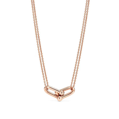 [JeweliWhal]HARDWEAR GOLD DOUBLE LINK NECKLACE