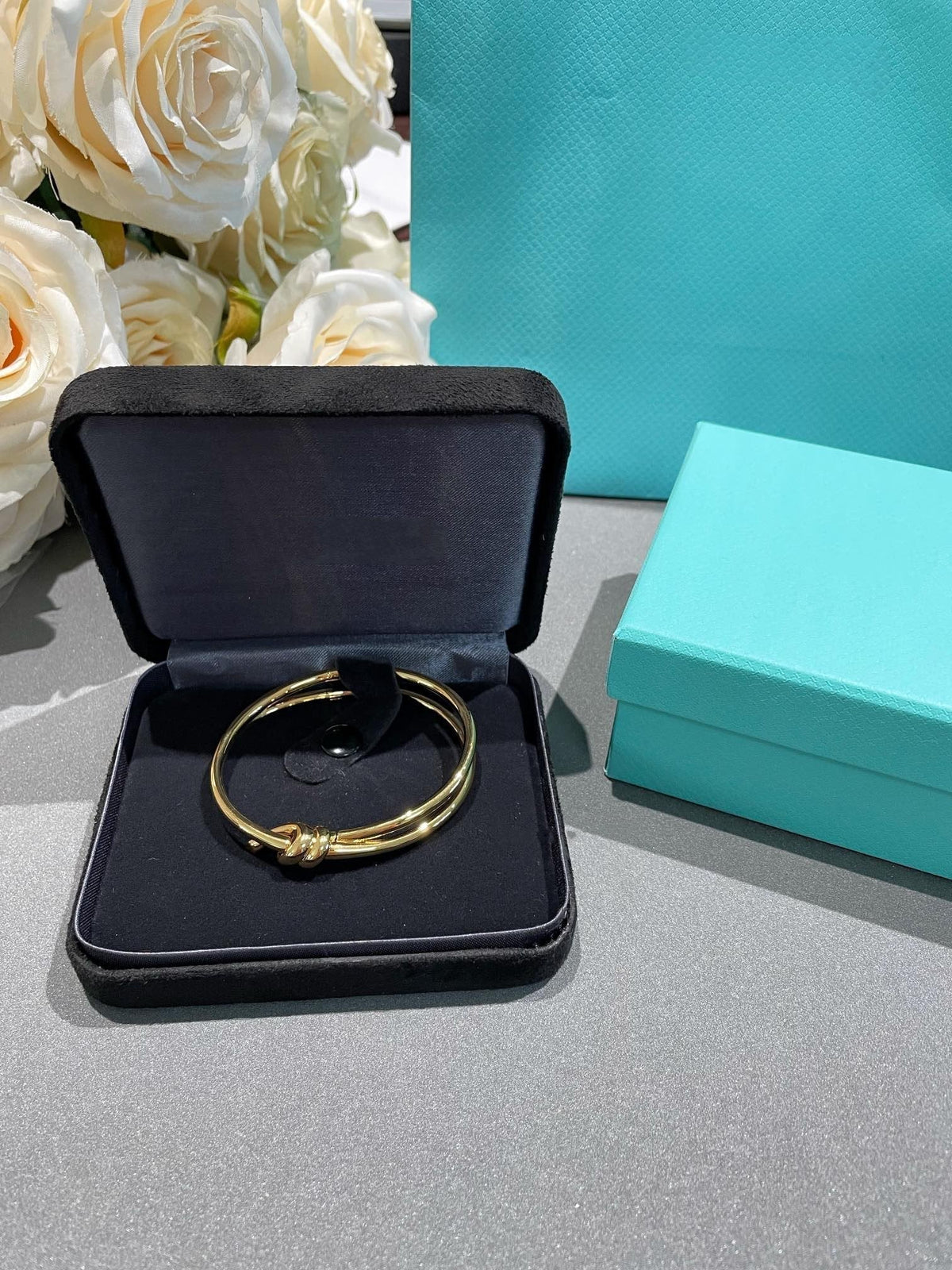 [JeweliWhal]KNOT DOUBLE ROW GOLD BRACELET