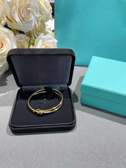 [JeweliWhal]KNOT DOUBLE ROW GOLD BRACELET