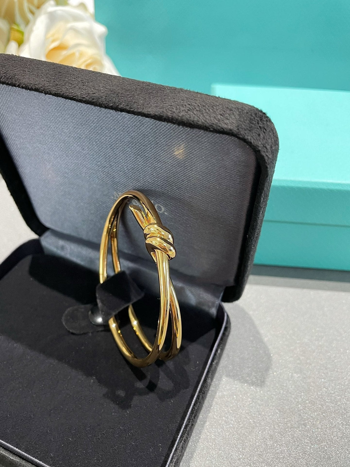 [JeweliWhal]KNOT DOUBLE ROW GOLD BRACELET