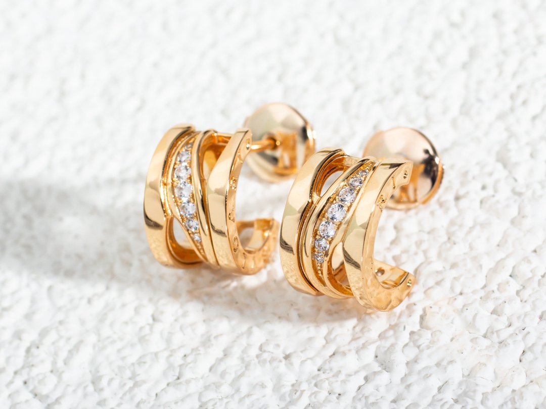 [⭐⭐JeweliWhal]ZERO 1 OHRRINGE AUS ROTGOLD MIT DIAMANTEN