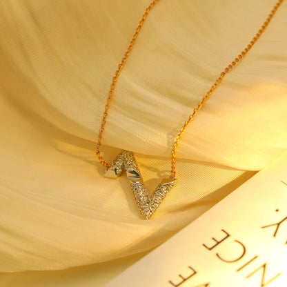 [⭐⭐JeweliWhal]VOLT SILVER DIAMOND PEDANT NECKLACE