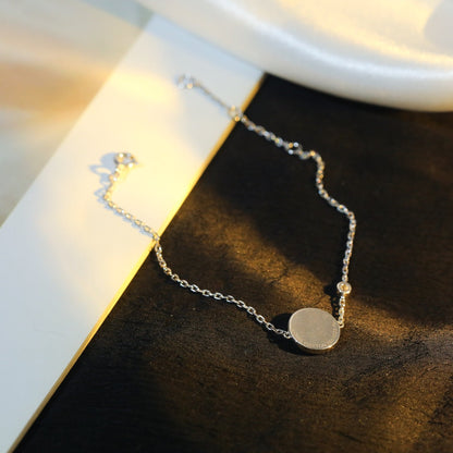 [⭐⭐JeweliWhal]SUN MOTIF PINK MOP SILVER BRACELET