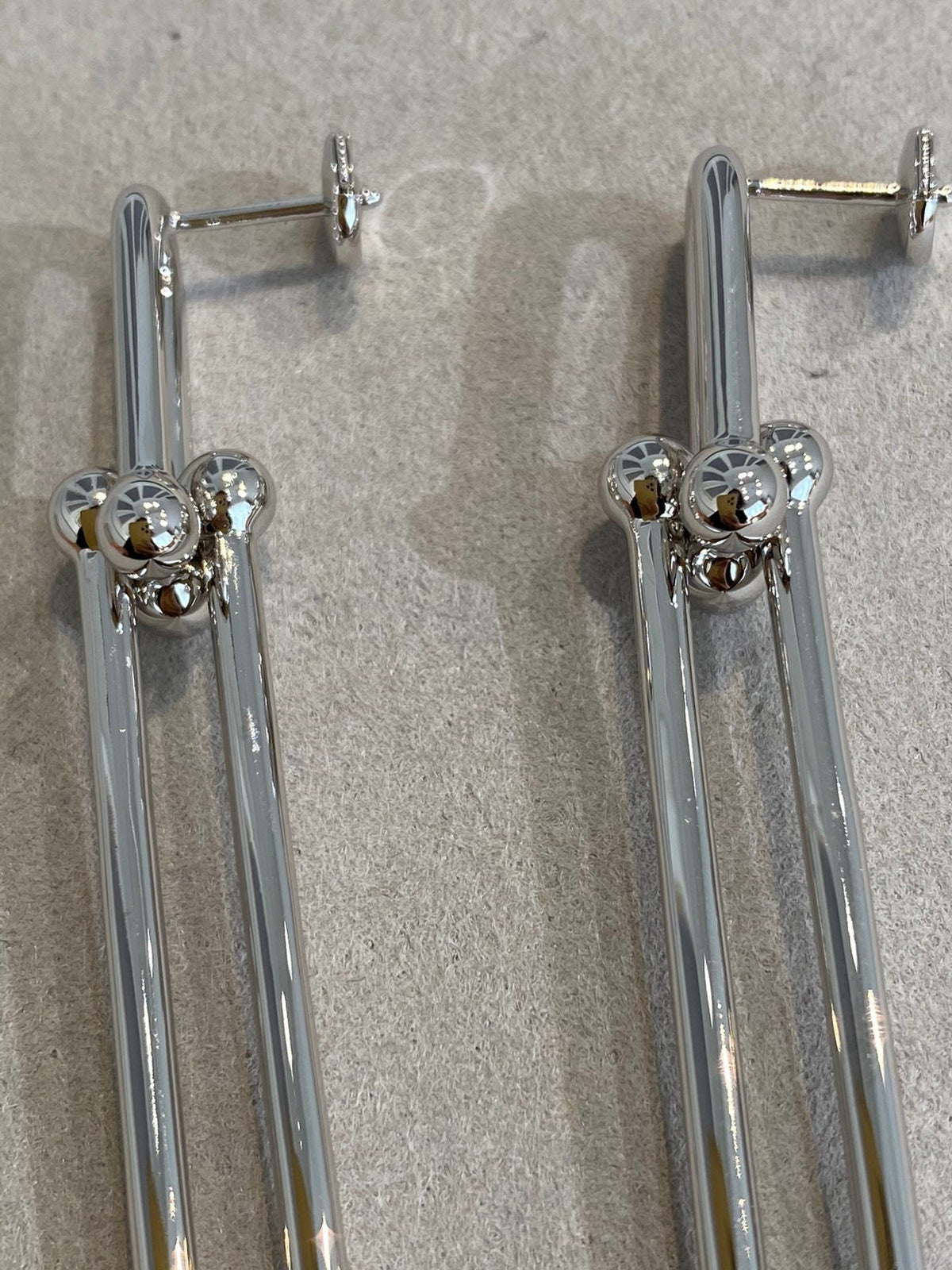[JeweliWhal]HARDWEAR DOUBLE LONG LINK EARRINGS