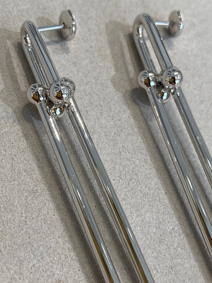 [JeweliWhal]HARDWEAR DOUBLE LONG LINK EARRINGS